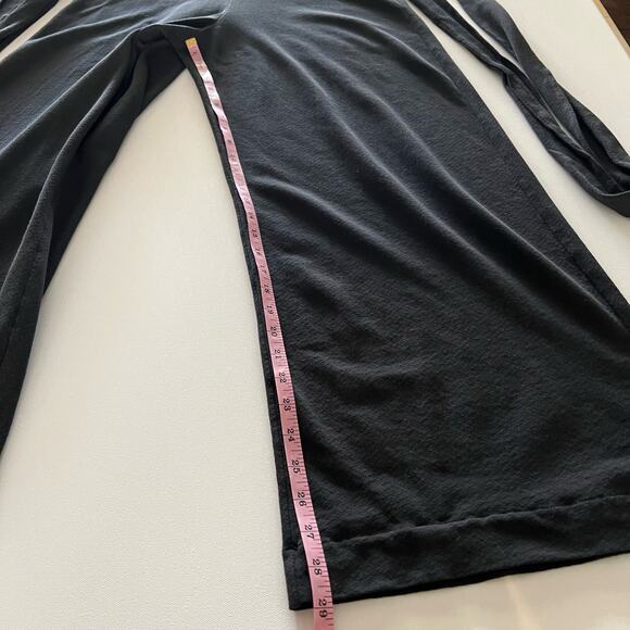 ABLE Black V Neck Wide Leg Rosario Jumpsuit Kimono Sleeve Tie Waist Cotton Sz XS - Picture 9 of 12